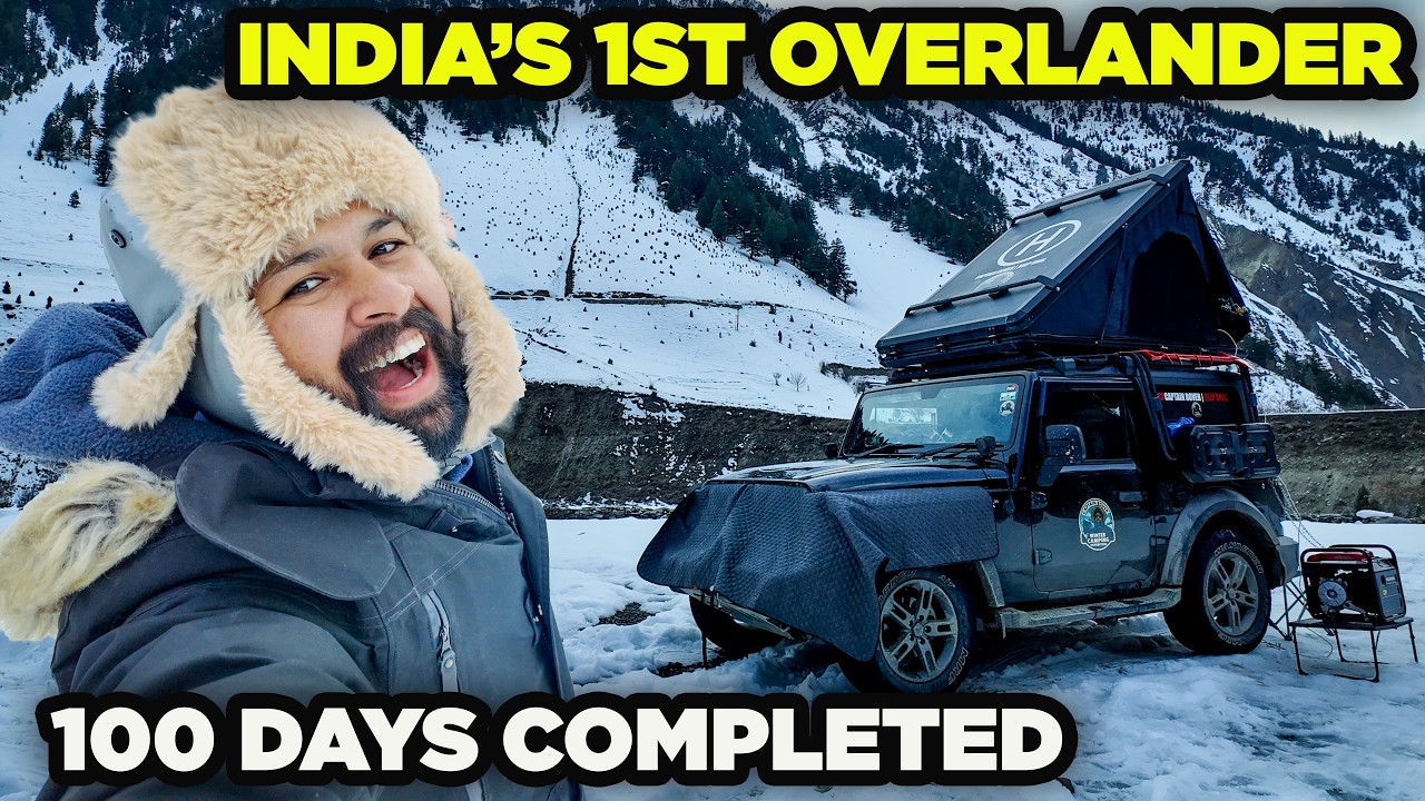 India’s First 100 Days Winter Overlanding in -30°C | Mahindra Thar Survival Story