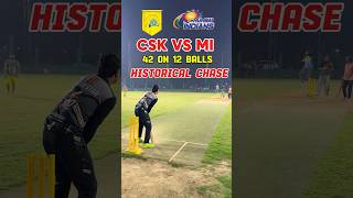 CSK VS MI IPL MATCH, Historical Chase By CSK 🔥 #cricket #ytshorts #shortsfeed