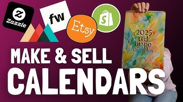 Print on Demand Calendars to Sell on Etsy, Shopify, Fourthwall & Zazzle