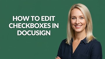 How to Edit Checkboxes In Docusign - Julia