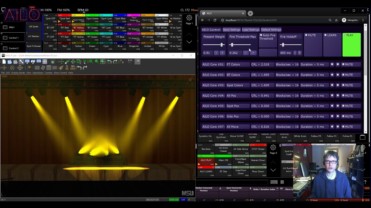 AILO's first presentation of learning, playback, refinements, playback to foreign song