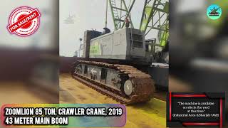 Zoomlion 85 Ton Crawler Crane For Sale !!! #zoomlion #heavymachinery #heavyequipment
