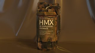 HMX GRENADE II 3D GAME ASSET