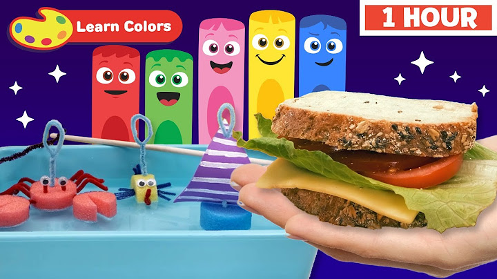 Color Crew Magic - Learn Colors for kids | Sandwich & Fishing Game | How to Draw | First University
