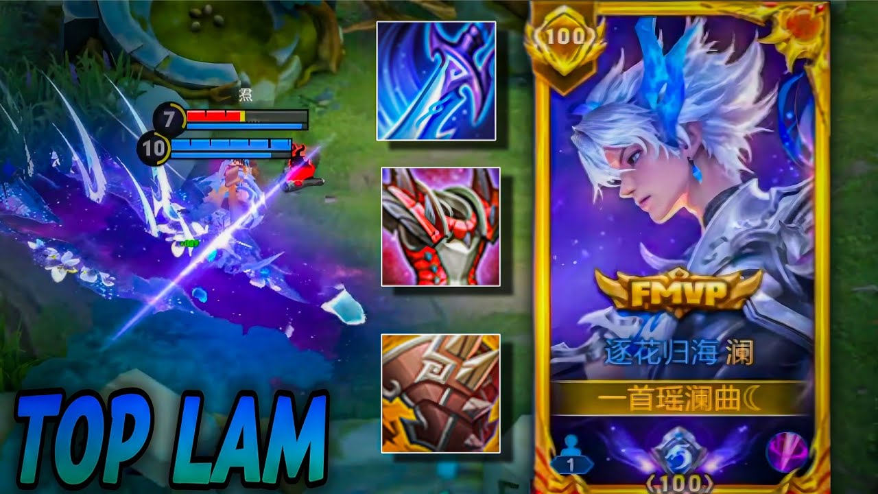 Honor of Kings China : Top Lam Best Gameplay, Sick Build With Little Body Strength [ Watch & Learn ]