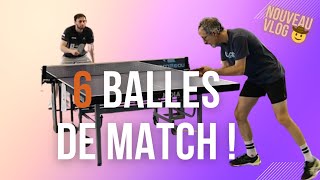 😱 6 balles de match tennis de table 🏓 - Quatrième match au tournoi du RCS Strasbourg