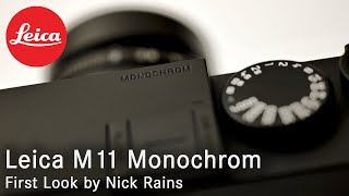 The new Leica M11 Monochrom rangefinder camera.