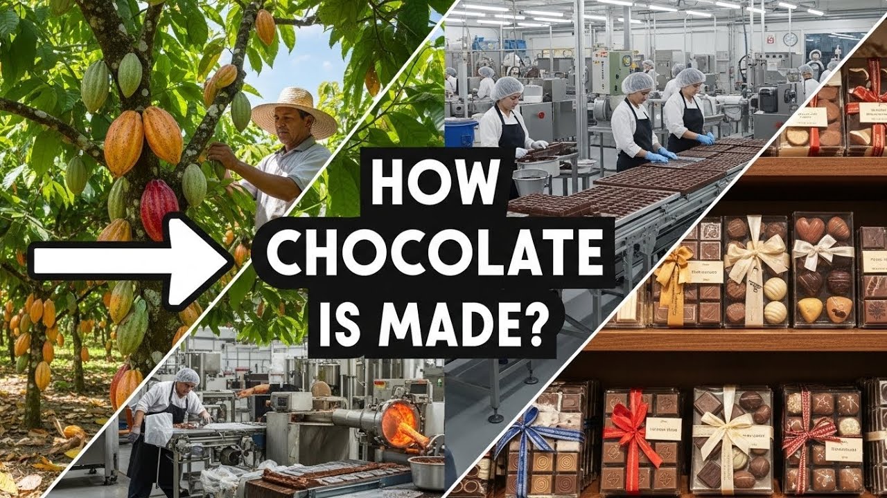 How Chocolate Is Made | From Farm To Factory Process