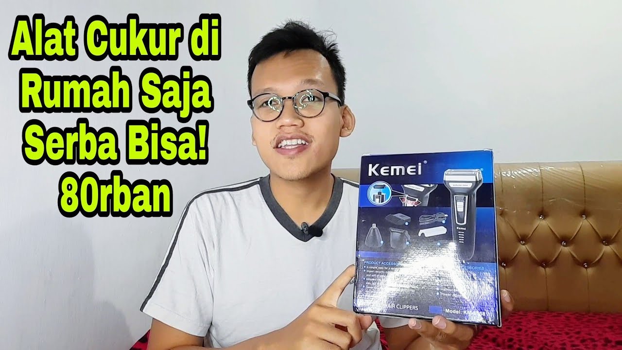 Review Singkat Kemei KM-6558 Indonesia Alat Cukur Kumis Jenggot Bulu Hidung