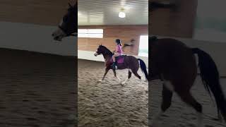 Trotting bareback!