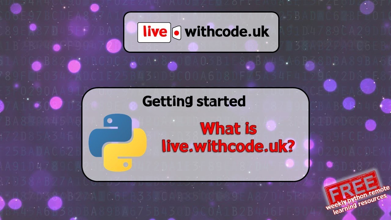 What is live.withcode.uk? Overview of free weekly python remote ...