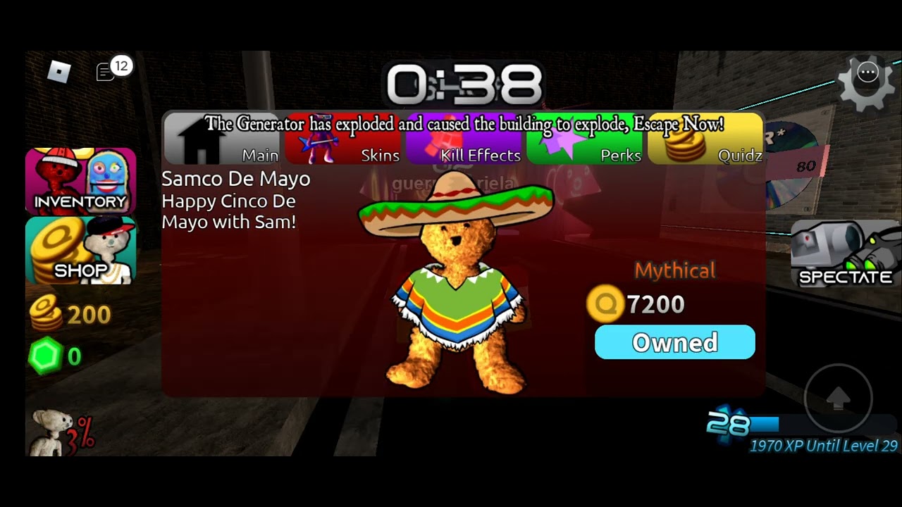 I got samco de mayo bear* roblox