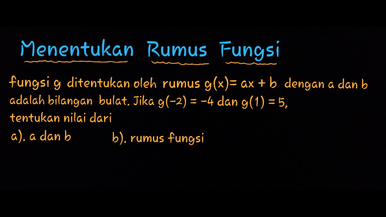 Menentukan Rumus fungsi | matematika kelas 8 