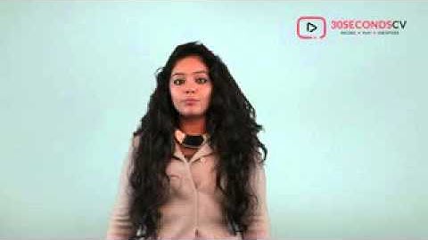 Introducing yourself in a 30 secondscv Video Resume - by 30secondscv.com