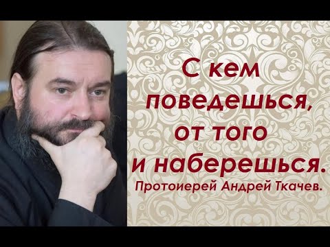 С кем поведешься, от того и наберешься. Протоиерей Андрей Ткачев.