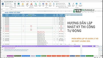 Hướng dẫn lập nhât ký thi công tự động trên phần mềm HSCL XDA