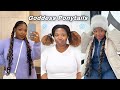 Quick Cute Winter Friendly Protective Style + Mini Aspen Vlog | Sleek Goddess Braid Ponytails