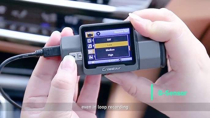 Crosstour Mini Dash Cam CR250 Operation Video 