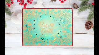 Unity Quick Tip: Gold Emboss Resist Holiday Card