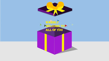 Animated gift box for invitation | powerpoint tutorial