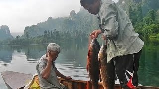 ล่องเรือหาปลาสัมผัสธรรมชาติสีเขียวในเขื่อนเชี่ยวหลาน ตอนที่2 Green Nature in Chaewlan Dam Part2