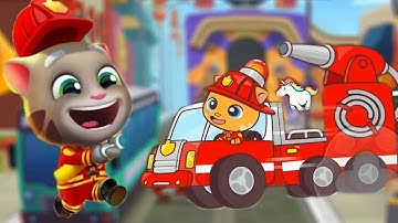 tom candy run : gameplay Walkthrough Part 18 fireman ginger (ios,Android)