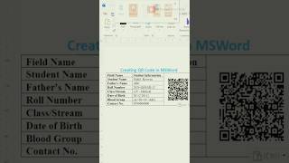 Insert QRcode In MsWord #msword #ms365