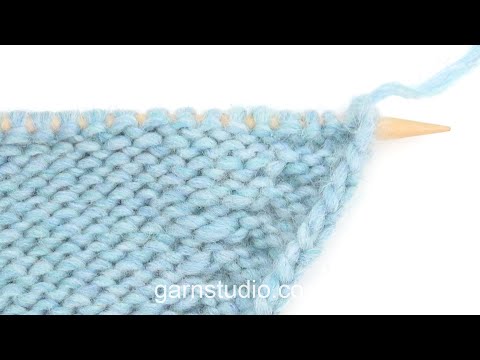 How to increase 1 stitch towards the right (wrong side)