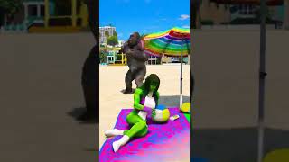 gorellaTHE HULK vs TEAM VENOM - Epic Superheroes Battle #Shorts