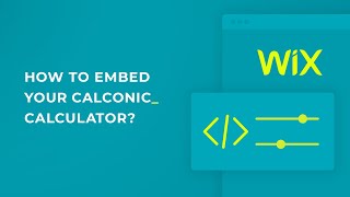 Celebrity How to embed Calconic calculator to WIX website? Profile