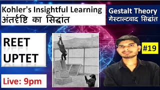 Kohler's Insightful Learning Gestalt Theory || CDP by Deepak sir || CDP for REET/UPTET/CTET/SUPERTET