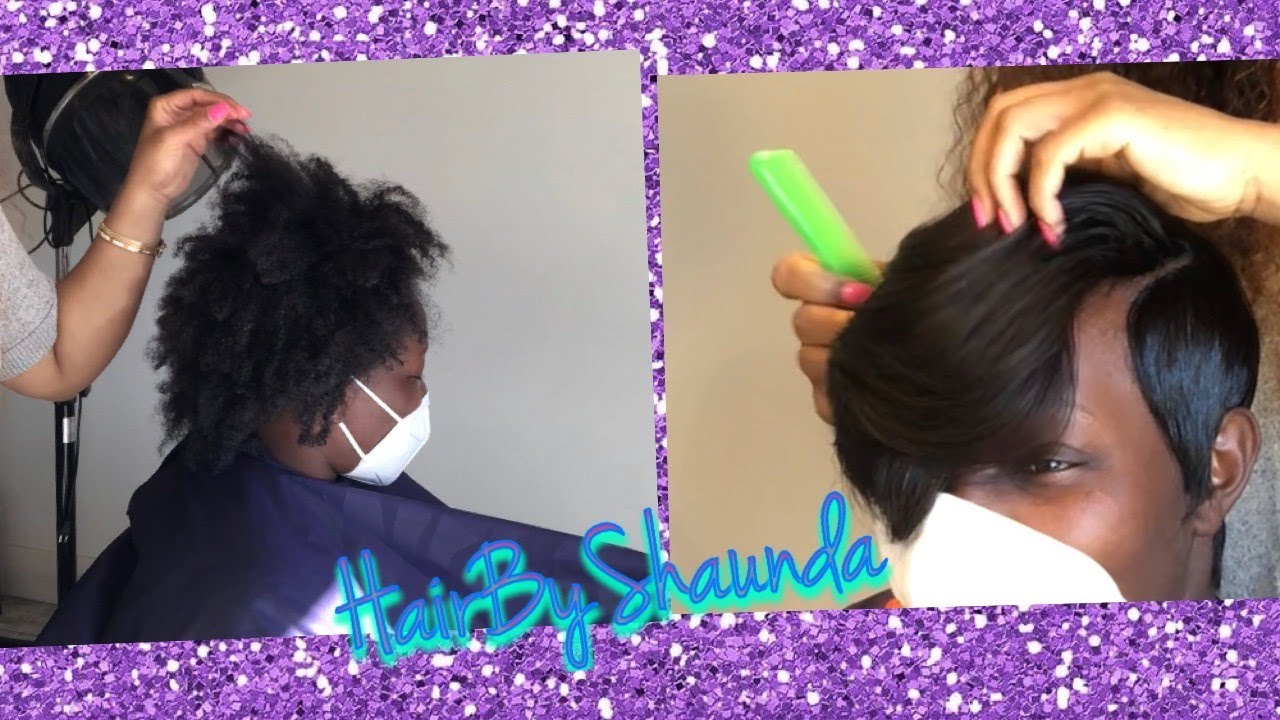 Clipper cut quick weave / watch me work/ Hairbyshaunda /las vegas