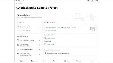(Vietsub) Project Navigation & Project Home Basics via Mobile - Autodesk Construction Cloud