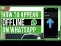 How To Appear Offline On WhatsApp - Quick and Easy