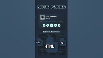 Music Player | #html #css #js #bintscripts