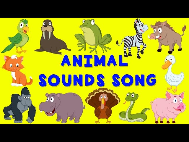 Animal Sounds Song | English nursery rhyme | Baby Song for children class=