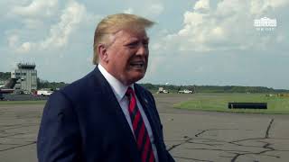 08/18/19: President Trump Delivers Remarks Upon Departure