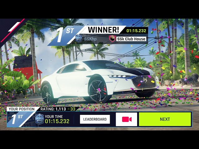 Asphalt 9 gameplay - Bronze league to Silver with DS E-TENSE class=