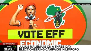 EFF leader Julius Malema begins his three-day Limpopo electioneering campaign