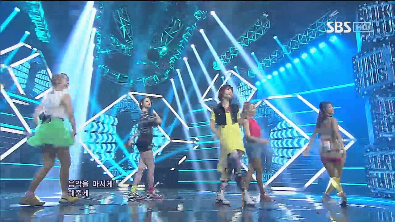 Wonder Girls [Like this] @SBS Inkigayo Популярная песня 20120624