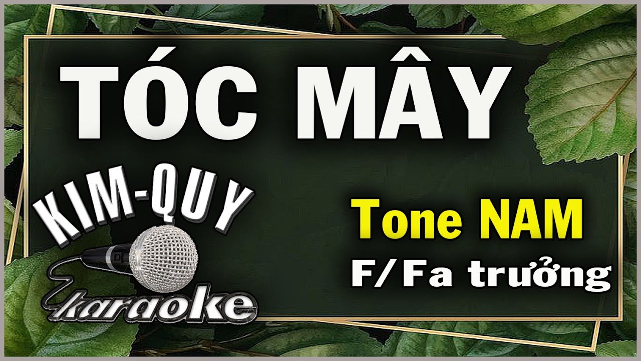 TÓC MÂY - KARAOKE - Tone NAM ( F/Fa Trưởng )