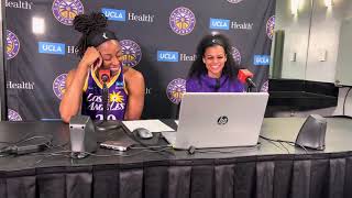 Nneka Ogwumike and Rae Burrell on Sparks lack of execution in 67-61 loss to Minnesota Lynx