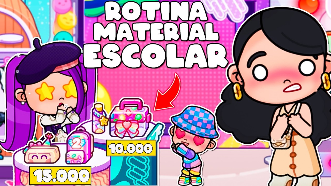 ROTINA MATERIAL ESCOLAR 2025 | AVATAR WORLD ROTINAS E HISTÓRIAS