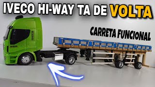 VOU CONTINUAR A MONTAR O IVECO HI-WEY E SUA CARRETA 2 EIXOS.