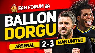 CARRICK'S AT THE WHEEL! Arsenal 2-3 Man United! LIVE Fan's Forum