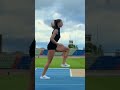 Marsha du training with hurdles