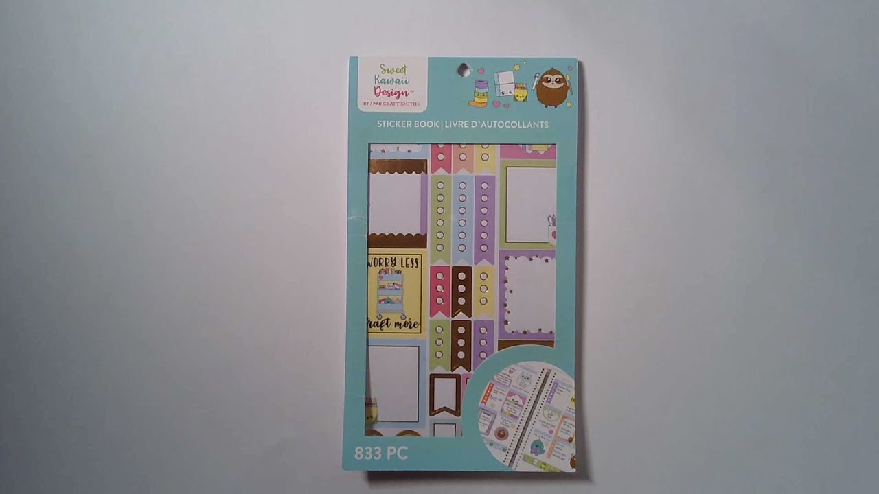 Planner Flip Through Sticker Book Worry less Craft More Sweet Kawaii ...