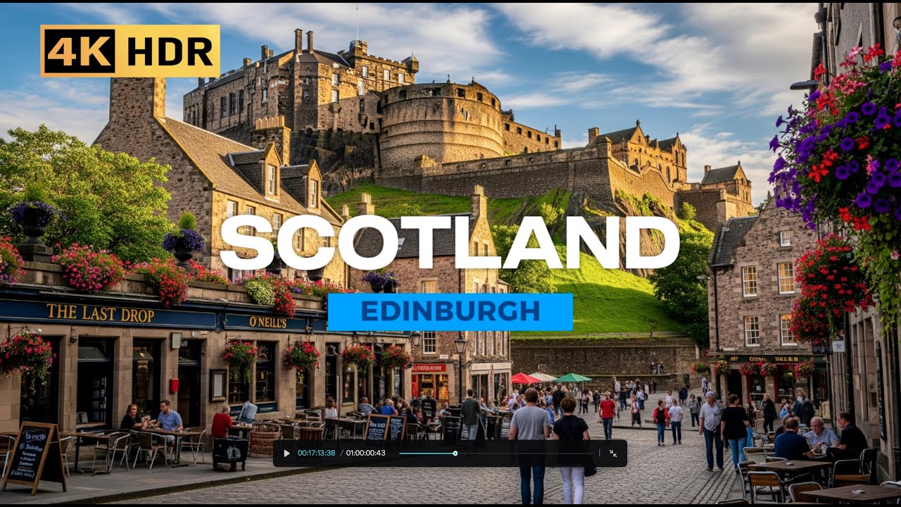 Edinburgh Video Scotland Edinburgh in an Hour: A Walk Through the City's Beauty - YouTube