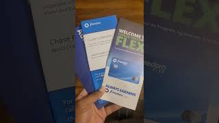 Unboxing Chase Freedom Flex creditcard unboxing