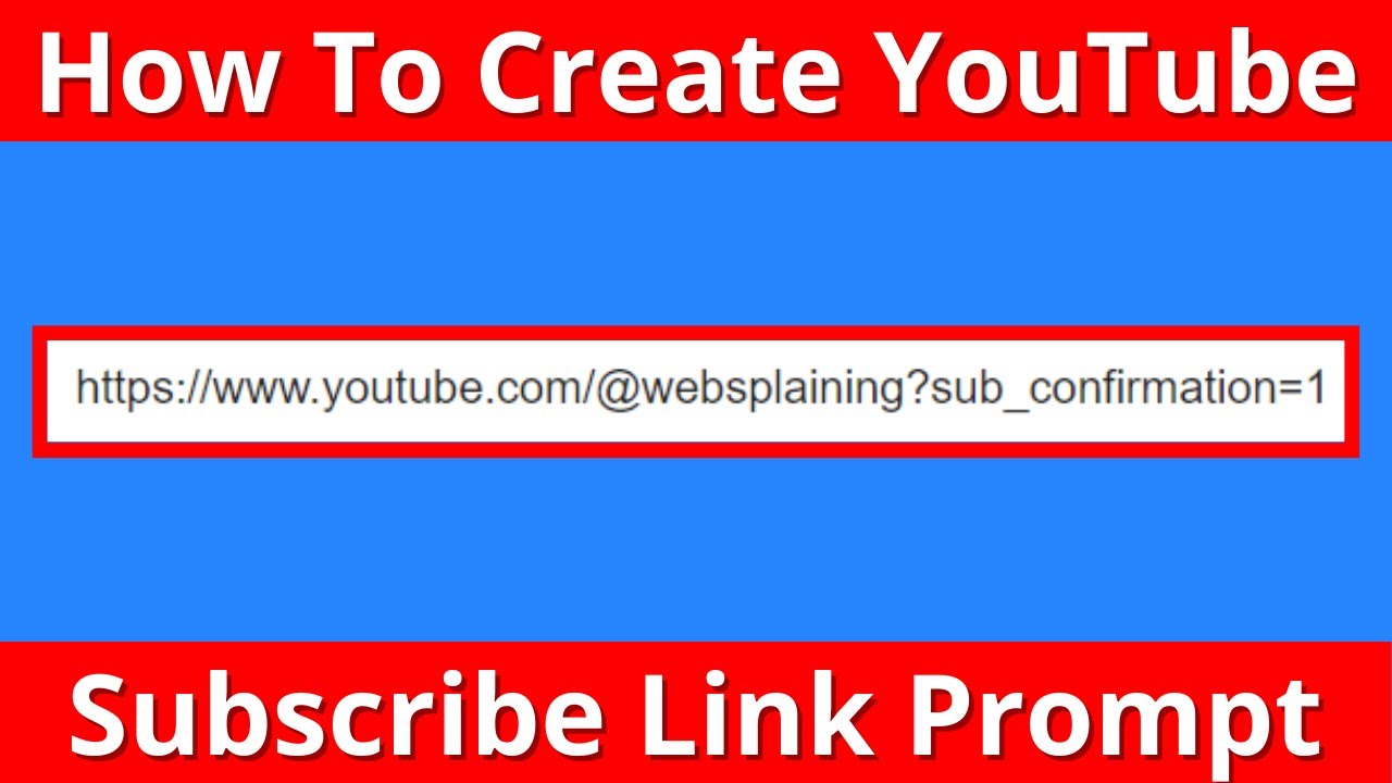 How to create a  Subscribe Link